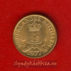 1 цент 1977 год Нидерландские Антильские Острова